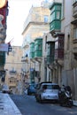 Malta, Valletta - January 2023 - Traditional architecture Royalty Free Stock Photo